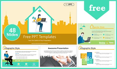 Working From Home PowerPoint Templates