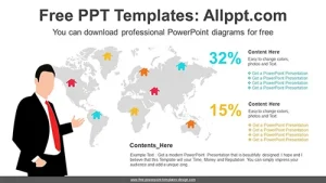World Map PowerPoint Diagram Template