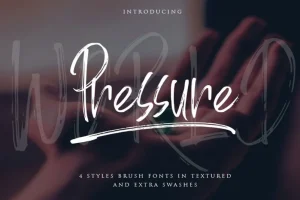World Pressure Brush Font