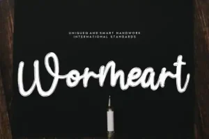 Wormeart Script Font