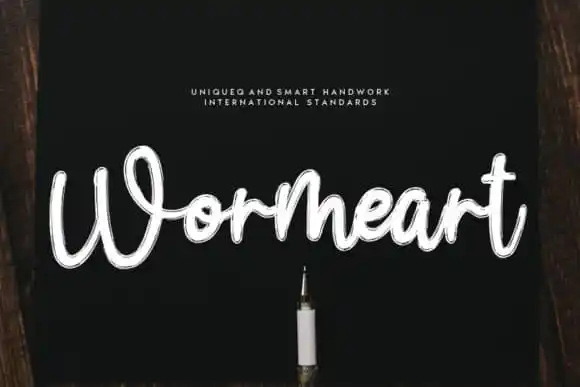 Wormeart Script Font
