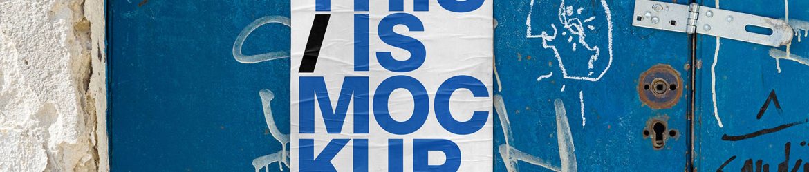 Worn poster mockup