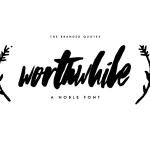 Worthwhile Font - Fonte Grátis Worthwhile Font