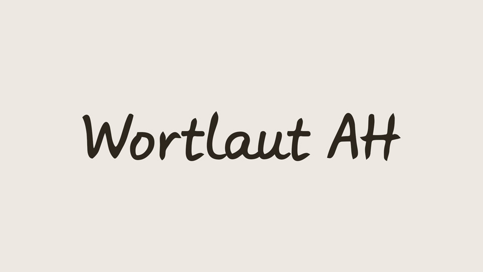 Wortlaut AH Font Family › Fontesk