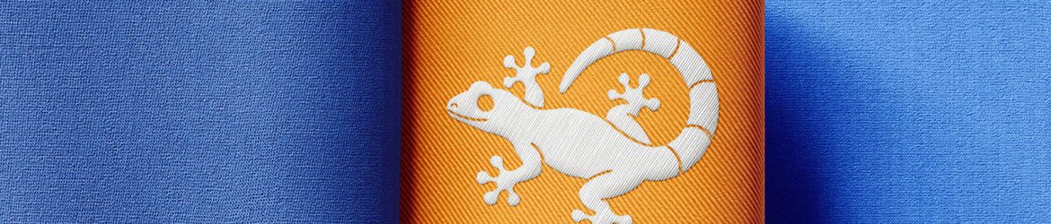 Woven clothing label mockup