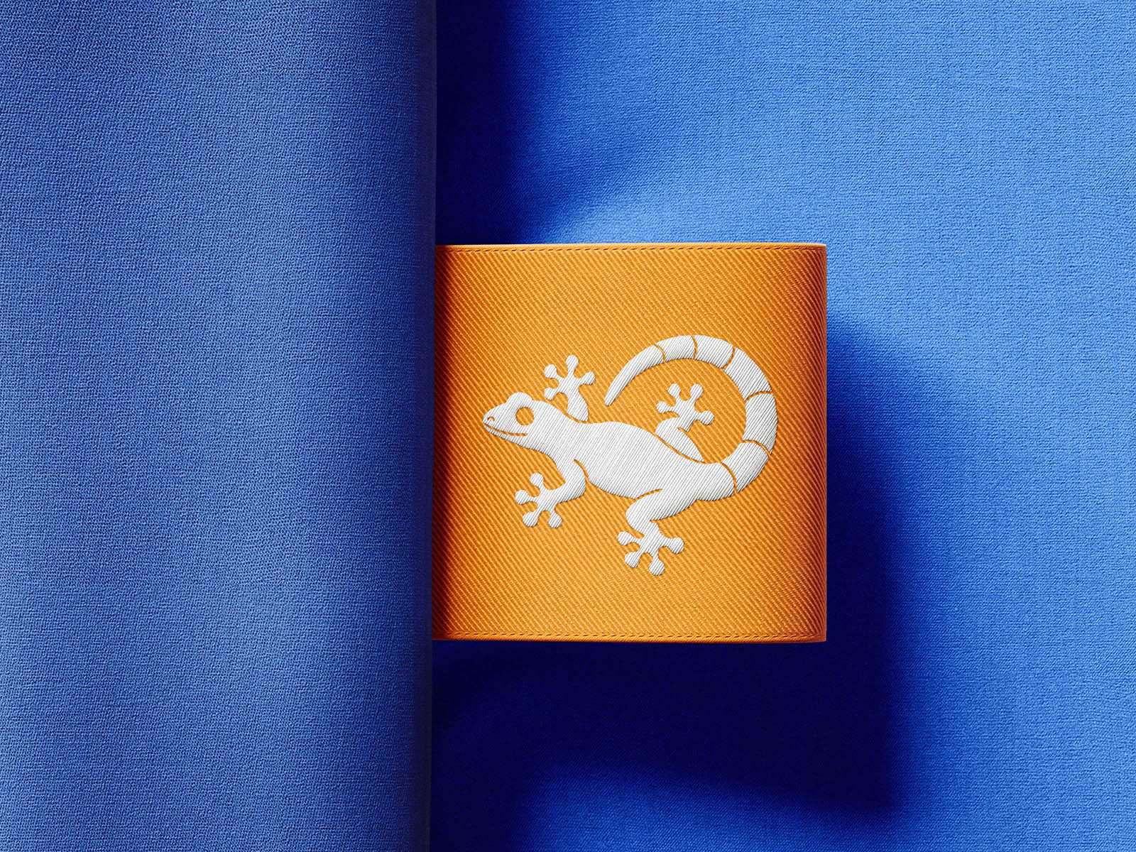 Woven clothing label mockup