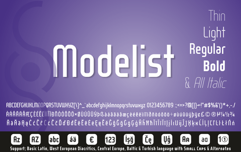 Wox Modelist Font Family