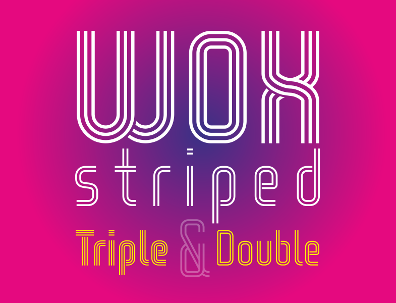 Wox Striped Font
