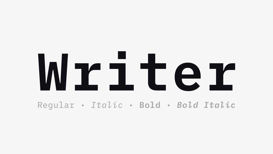 Writer Font Family › Fontesk