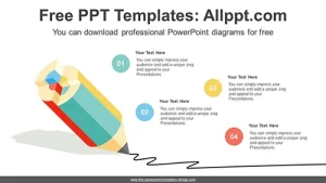 Writing Pencil PowerPoint Diagram Template