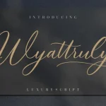 Wyattruly Font