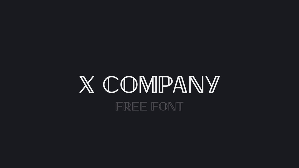 X Company Font › Fontesk
