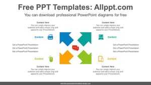 X-Shaped Arrow PowerPoint Diagram