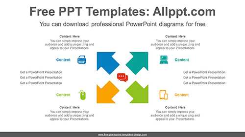 X-Shaped Arrow PowerPoint Diagram