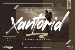 Xantorid Brush Font