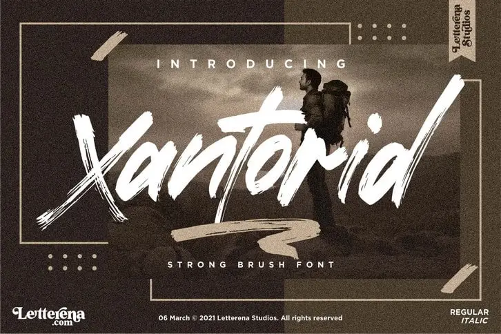 Xantorid Brush Font