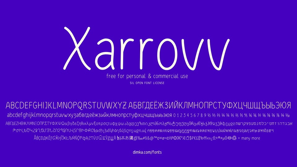 Xarrovv Font › Fontesk