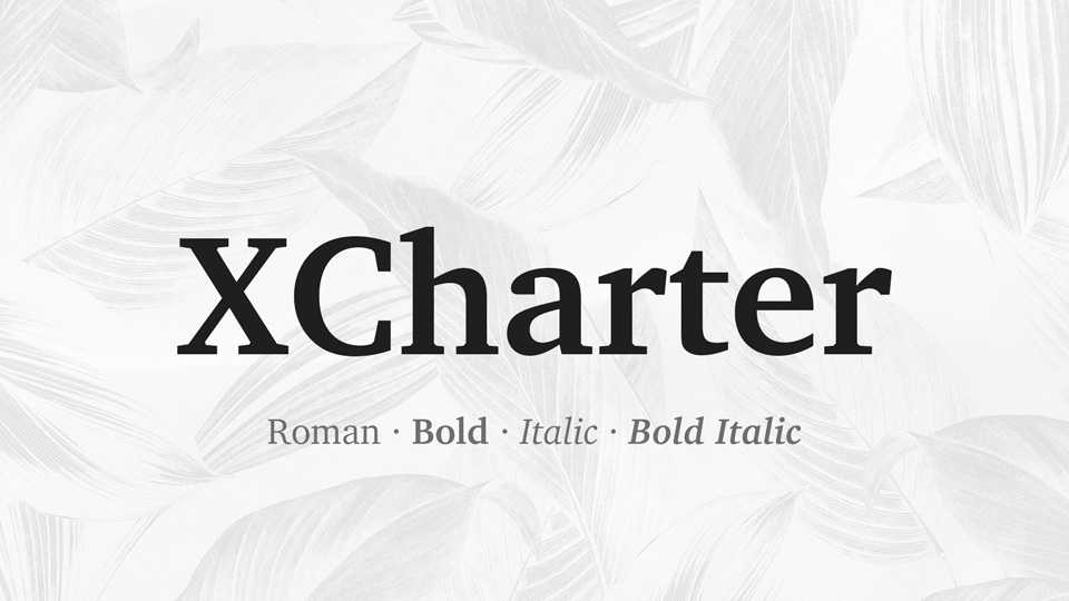 XCharter Font Family › Fontesk