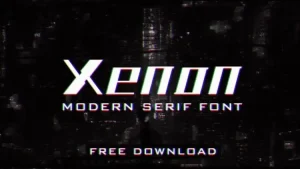 Xenon Display Font