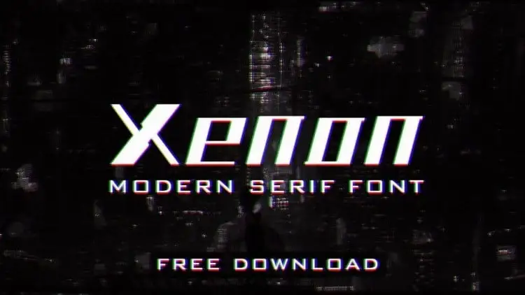 Xenon Display Font