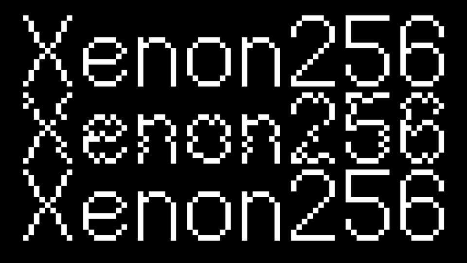 Xenon256 Font › Fontesk