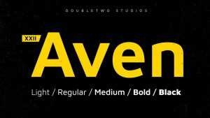 XXII Aven Typeface › Fontesk