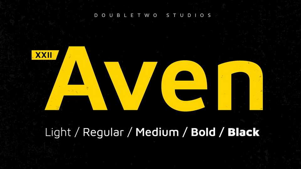 XXII Aven Typeface › Fontesk