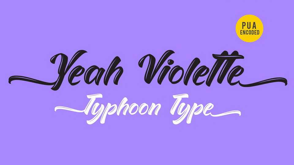 Yeah Violette Script Font › Fontesk