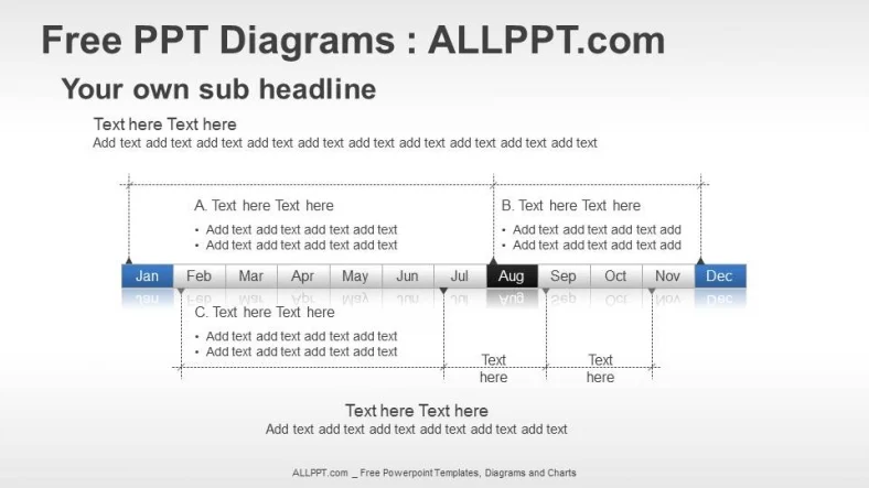 Year Timeline PPT Diagrams