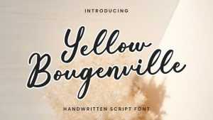 Yellow Bougenville Font › Fontesk