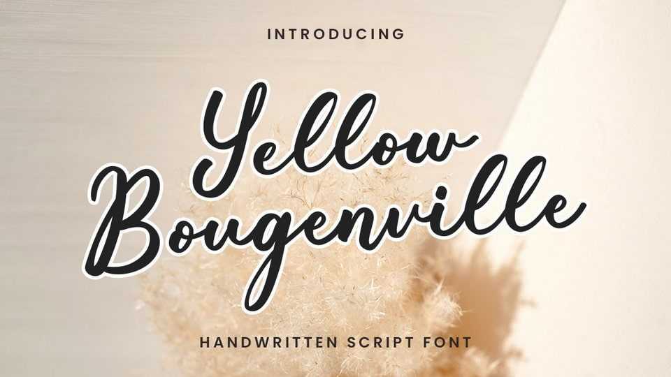 Yellow Bougenville Font › Fontesk