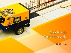 Yellow Construction PowerPoint Template
