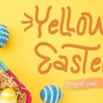 Yellow Easter Display Font