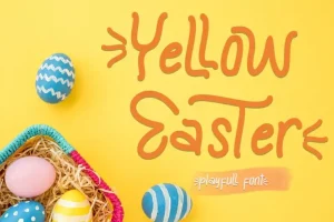 Yellow Easter Display Font