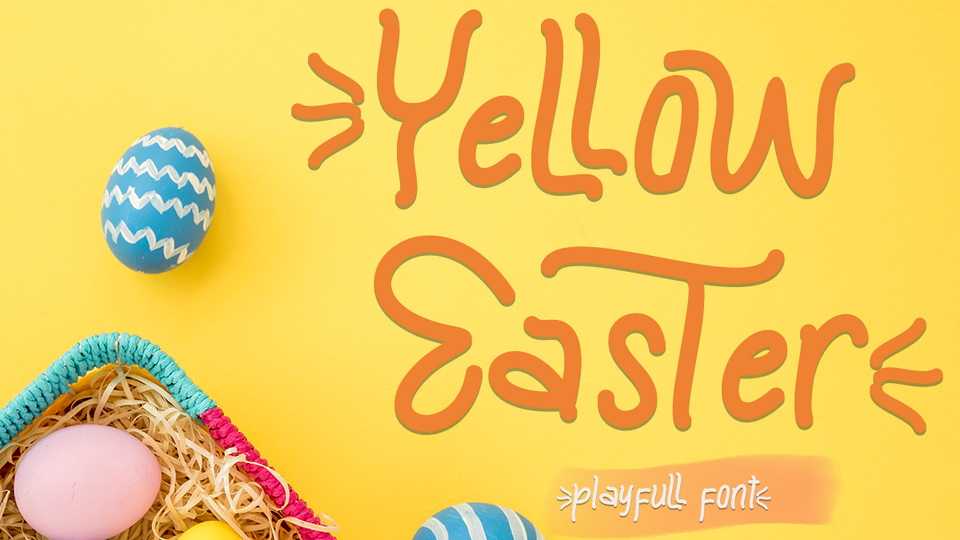 Yellow Easter Font › Fontesk