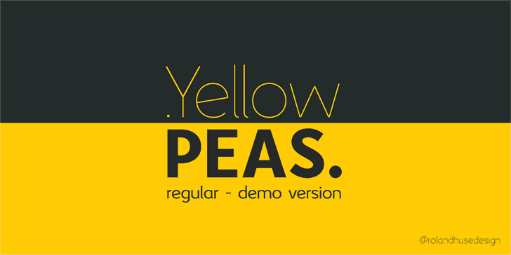 Yellow Peas Font Family