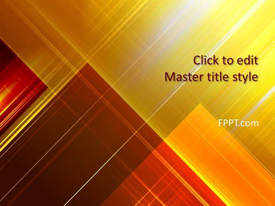Yellow PowerPoint Template