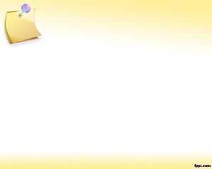 Yellow & White Sticky Note PowerPoint Template