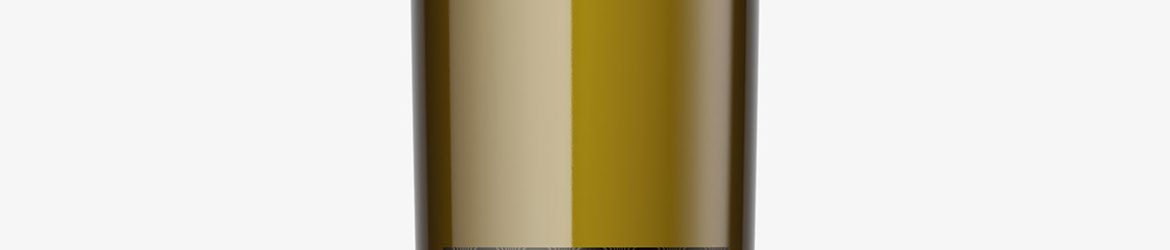 Yellow wine bottle mockup