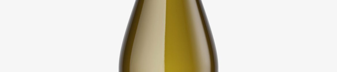 Yellow wine bottle mockup