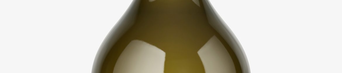 Yellow wine bottle mockup