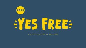 Yes Free Font › Fontesk