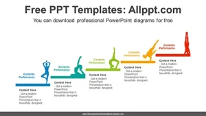 Yoga Growth Step PowerPoint Diagram