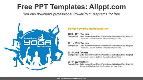 Yoga Lesson PowerPoint Diagram