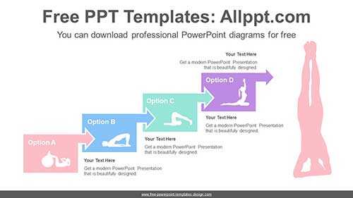 Yoga Step Growth PowerPoint Diagram
