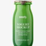 Yogurt bottle mockup / glossy - Free PSD Download Yogurt bottle mockup / glossy