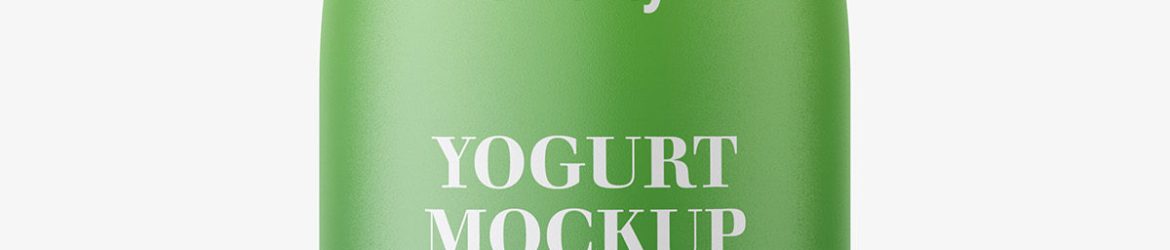 Yogurt bottle mockup / matt Yogurt bottle mockup / matt