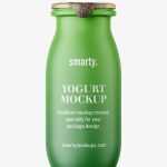 Yogurt bottle mockup / matt - Free PSD Download Yogurt bottle mockup / matt