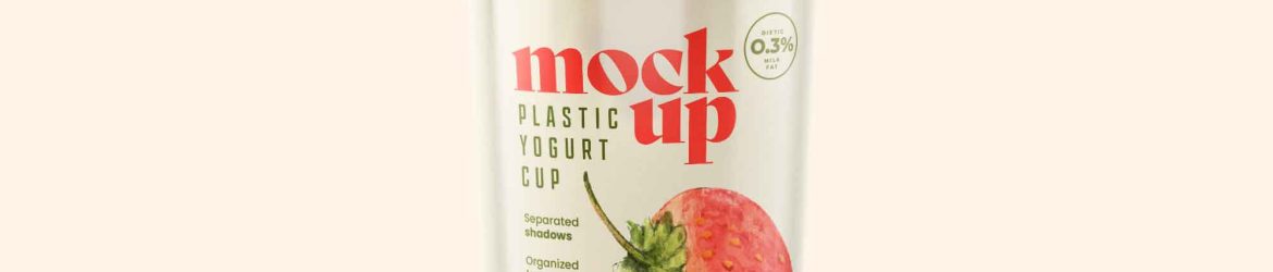 Yogurt Cup Mockup