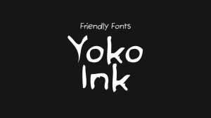 Yoko Ink Font › Fontesk